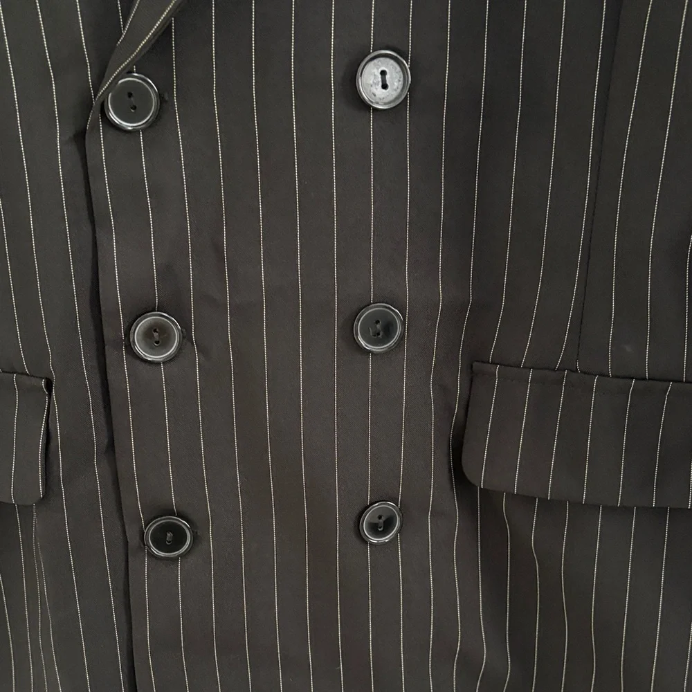 Spirit Black 20's Gangster Suit Adult Small Halloween Costume Theme Party - Picture 5 of 14